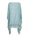 Lanvin Woman Cape Sky Blue Size Onesize Cotton, Silk In Blue