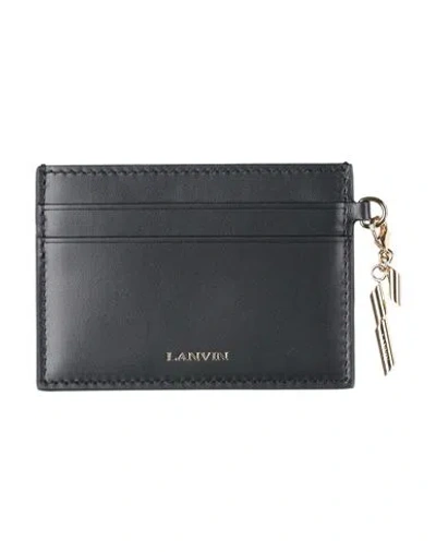 Lanvin Woman Cardholder Black Size - Calfskin