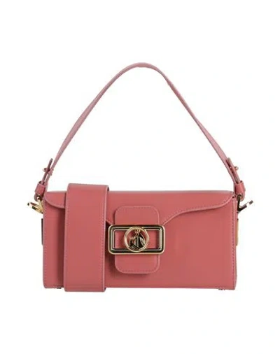 Lanvin Woman Clutch Antique Rose Size - Calfskin, Brass, Zamak In Pink