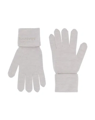 Lanvin Woman Gloves Sand Size Onesize Wool