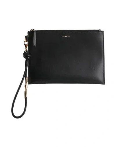 Lanvin Woman Handbag Black Size - Calfskin, Brass