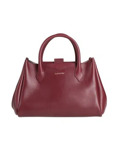 Lanvin Woman Handbag Burgundy Size - Calfskin