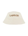 Lanvin Woman Hat Beige Size Onesize Cotton, Linen In White