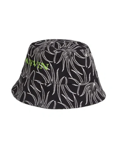 Lanvin Woman Hat Black Size Onesize Cotton, Elastane