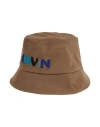 Lanvin Woman Hat Khaki Size Onesize Cotton, Elastane In Beige