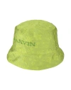 Lanvin Woman Hat Lime Green Size Onesize Polyester, Polyamide, Cotton In Green