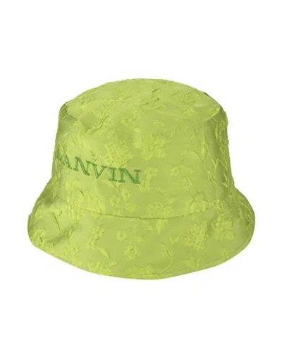 Lanvin Woman Hat Lime Green Size Onesize Polyester, Polyamide, Cotton