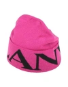Lanvin Woman Hat Magenta Size Onesize Wool In Pink
