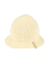Lanvin Woman Hat Pastel Yellow Size Onesize Cotton In Yellow