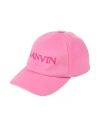 Lanvin Logo Embroidered Hat In Pink
