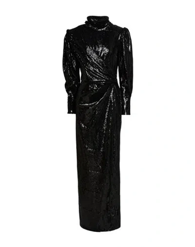 Lanvin Woman Maxi Dress Black Size 4 Polyester, Rayon, Elastane, Silk