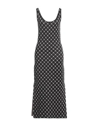 Lanvin Woman Maxi Dress Black Size S Viscose, Silk, Linen, Polyamide