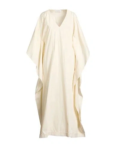 Lanvin Woman Maxi Dress Cream Size 3 Cotton In White