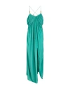 Lanvin Cross Back Strap Long Dress In Green