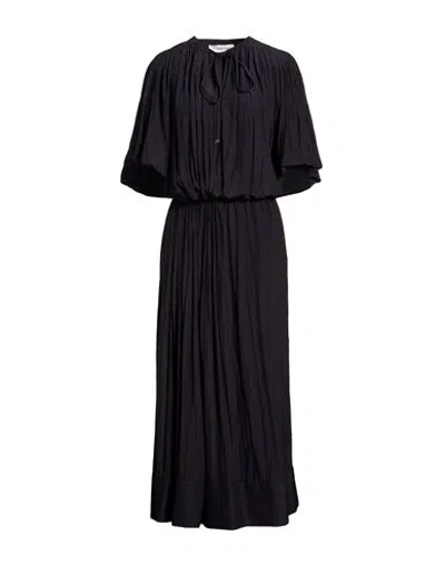 Lanvin Woman Maxi Dress Midnight Blue Size 8 Polyester