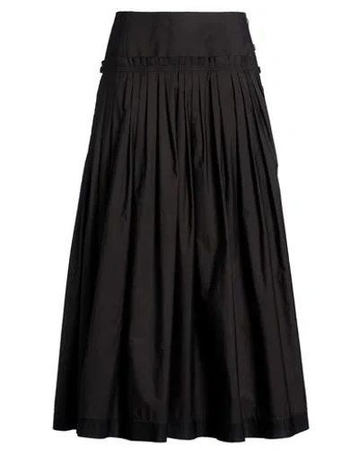 Lanvin Woman Maxi Skirt Black Size 8 Cotton