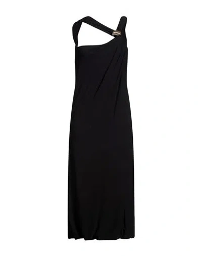 Lanvin Woman Midi Dress Black Size 6 Viscose, Elastane