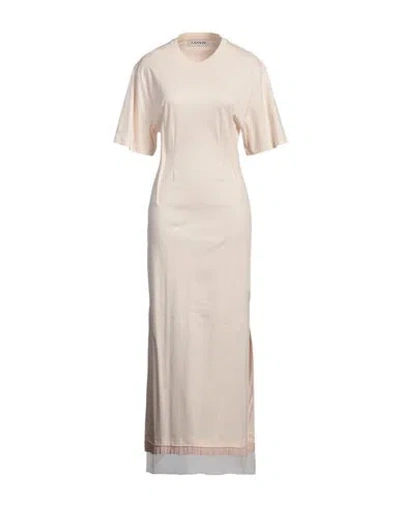 Lanvin Woman Midi Dress Light Pink Size M Cotton, Polyamide