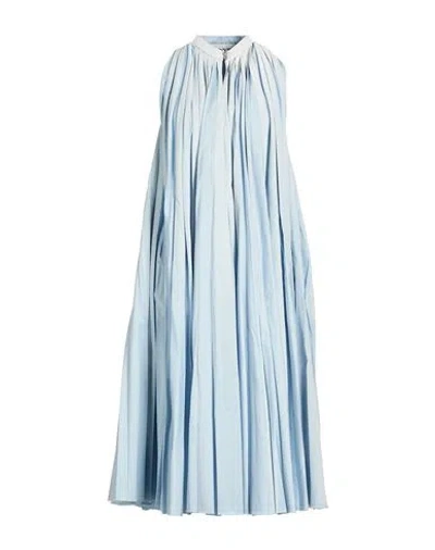Lanvin Woman Midi Dress Sky Blue Size 4 Polyester, Cotton