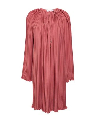 Lanvin Woman Mini Dress Antique Rose Size 8 Polyester In Multi