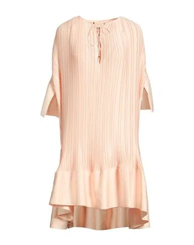 Lanvin Woman Mini Dress Apricot Size 6 Polyester In Orange