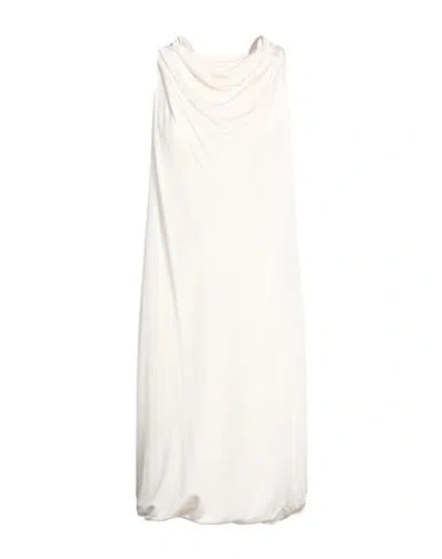 Lanvin Woman Mini Dress Ivory Size 6 Viscose In White