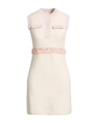 Lanvin Woman Mini Dress Light Pink Size M Synthetic Fibers, Cotton, Wool, Pvc - Polyvinyl Chloride,