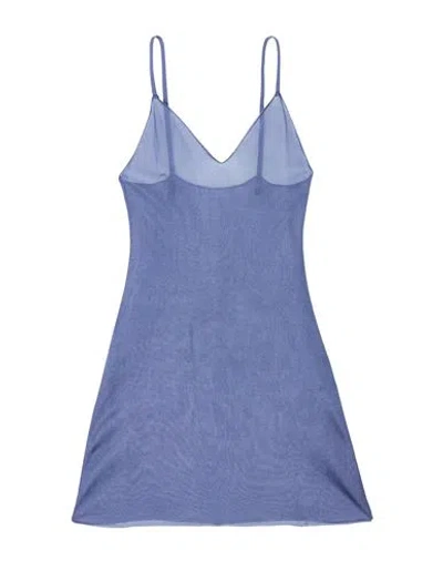 Lanvin Woman Mini Dress Pastel Blue Size M Viscose