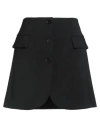 Lanvin Woman Mini Skirt Black Size 4 Virgin Wool, Elastane, Polyamide