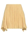 Lanvin Woman Mini Skirt Marigold Size 6 Polyester In Yellow