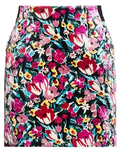 Lanvin Woman Mini Skirt Pink Size 2 Cotton, Viscose, Silk, Elastane