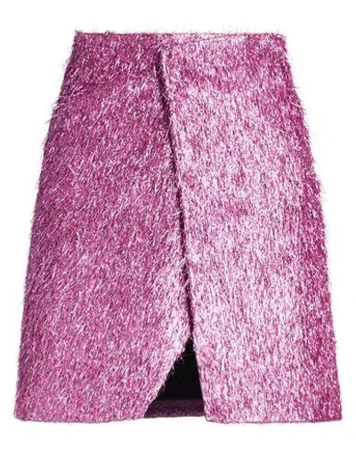 Lanvin Woman Mini Skirt Pink Size 8 Polyamide, Polyester In Multi