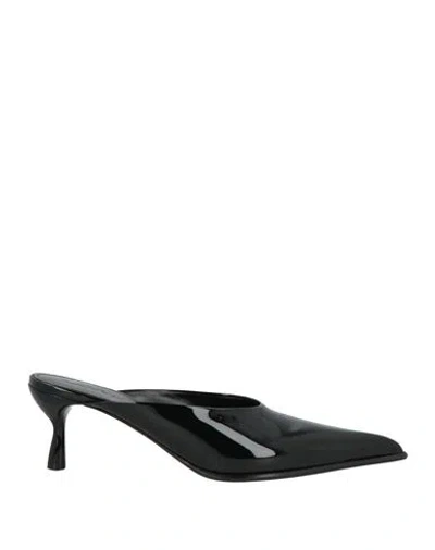 Lanvin Woman Mules & Clogs Black Size 8 Leather