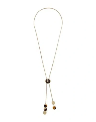Lanvin Woman Necklace Gold Size - Brass, Epoxide Resin