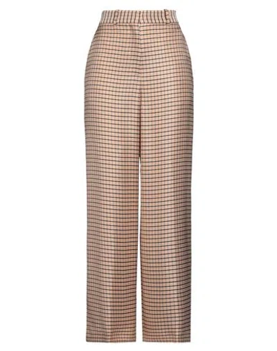 LANVIN LANVIN WOMAN PANTS APRICOT SIZE 4 VISCOSE