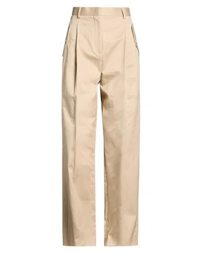 Lanvin Woman Pants Beige Size 4 Cotton In Neutral