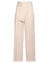Lanvin Woman Pants Sand Size 8 Viscose, Virgin Wool In Beige