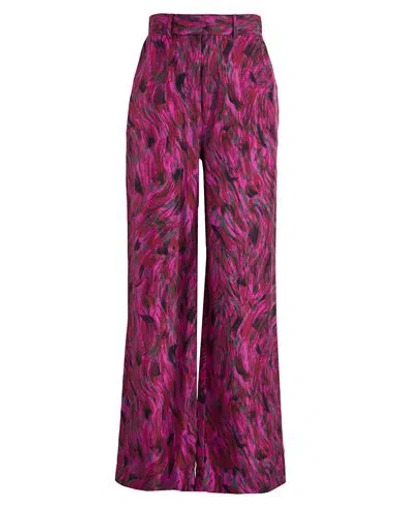 Lanvin Woman Pants Fuchsia Size 8 Silk In Pink