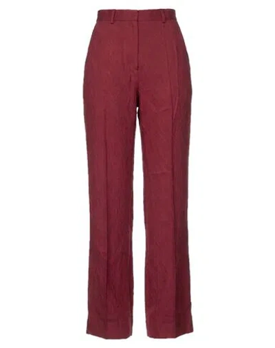 Lanvin Woman Pants Garnet Size 6 Viscose, Silk In Red