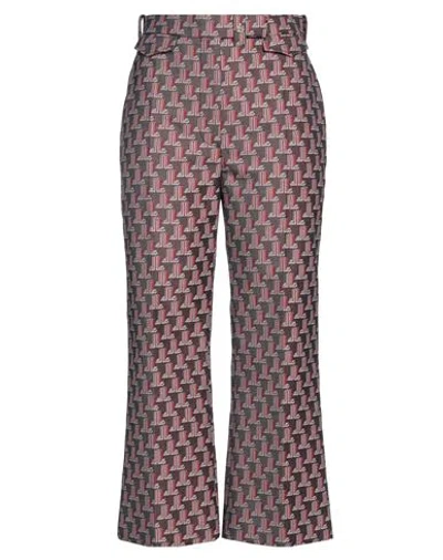 Lanvin Woman Pants Plum Size 6 Cotton, Elastane In Purple