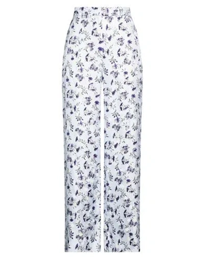 Lanvin Woman Pants Sky Blue Size 8 Silk
