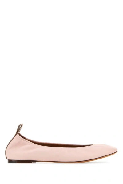 Lanvin Pink Leather Ballerinas