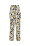 Lanvin Printed Satin Pant In Multicolor
