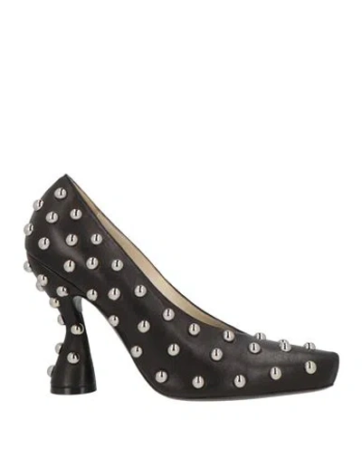 Lanvin Woman Pumps Black Size 6 Goat Skin