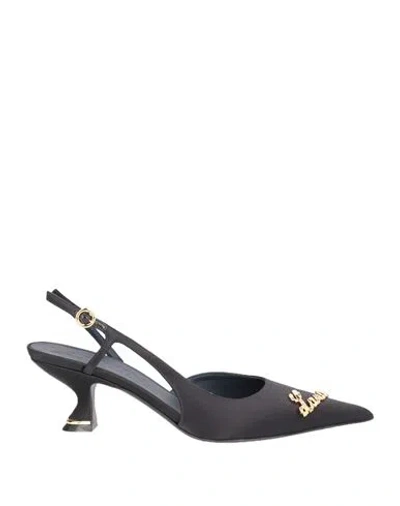 Lanvin Woman Pumps Black Size 7 Silk