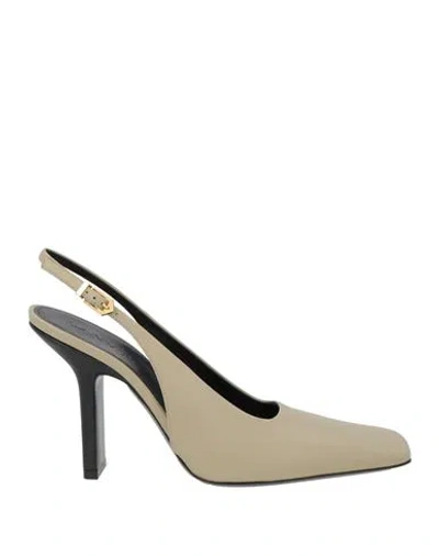 Lanvin Woman Pumps Grey Size 6 Leather In Gray