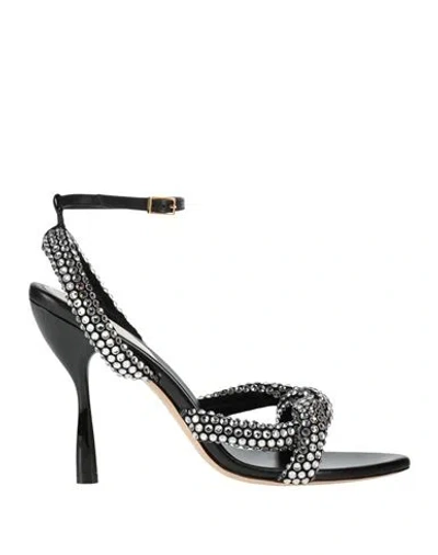Lanvin Woman Sandals Black Size 6 Calfskin