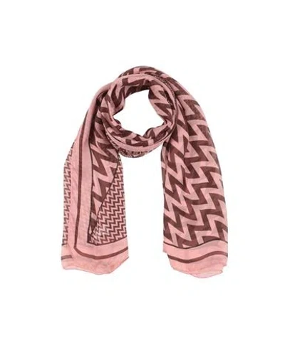 Lanvin Jacquard-schal Aus Seide In Pink