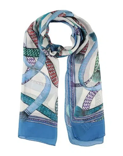 Lanvin Woman Scarf Azure Size - Silk In Blue
