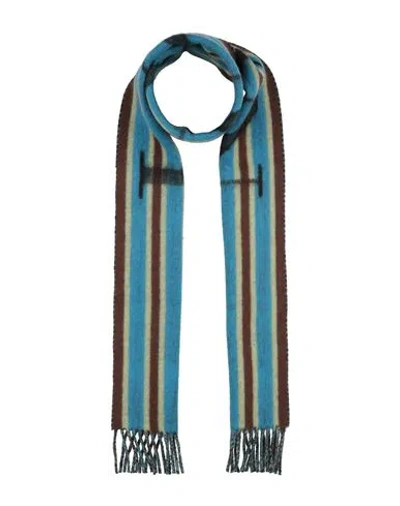 Lanvin Woman Scarf Azure Size - Virgin Wool In Blue